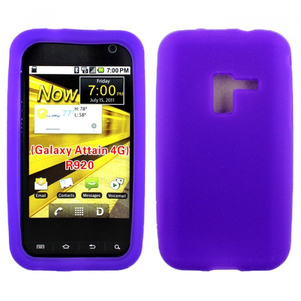 Wholesale Samsung Attain 4G R920 Silicone Soft Case (Purple)